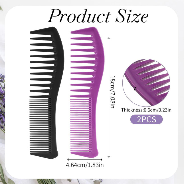Plastic Comb All-Purpose Hair Grooming Set (Purple – product detail