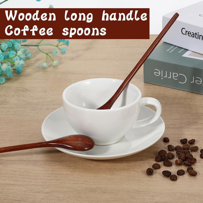 2 PCS Wooden Spoons for Honey Long Handle Mixing Wooden Spoon 7.8 Inch Honey Spoons – product detail