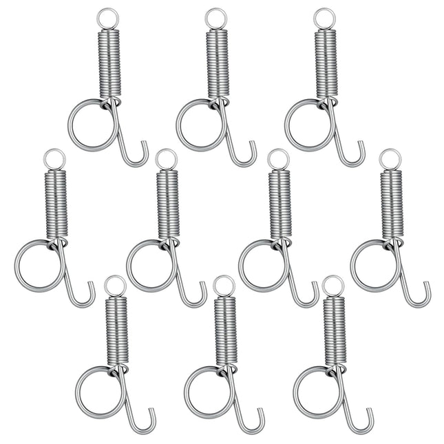 10 Pack Spring Cage Latch Door Spring Hook Pet Door Latch Metal Finger Pet Cage Lock V1258-DP02-A-2478