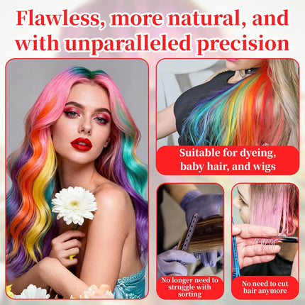 Balayage Board with Teeth - 2-Pack Black Balayage Highlighting Paddle & Hair Dye Comb Brush Hair Highlighting Kit for Women Hairstylist Accessories - Easy to Clean, Sturdy, Lightweight