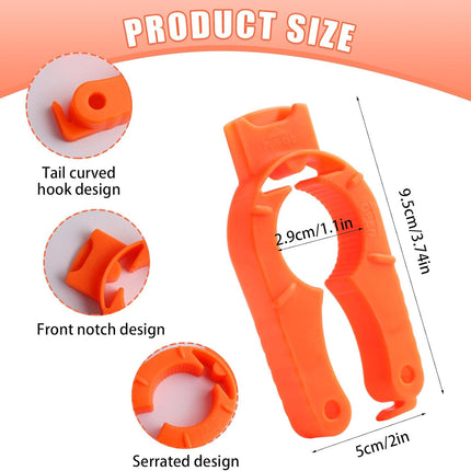 4-Pack Bottle Cap Opener - 3 in 1 Multi-Purpose Water Bottle Openers for Weak Hands, Seniors, Elderly - Plastic Water Bottle Opening Tool for Home, Kitchen, Camping, Travel On-Go - Get Lids Off Easily