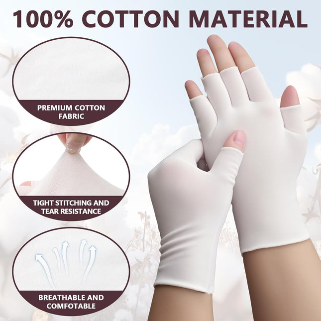 6 Pairs White Cotton – product detail