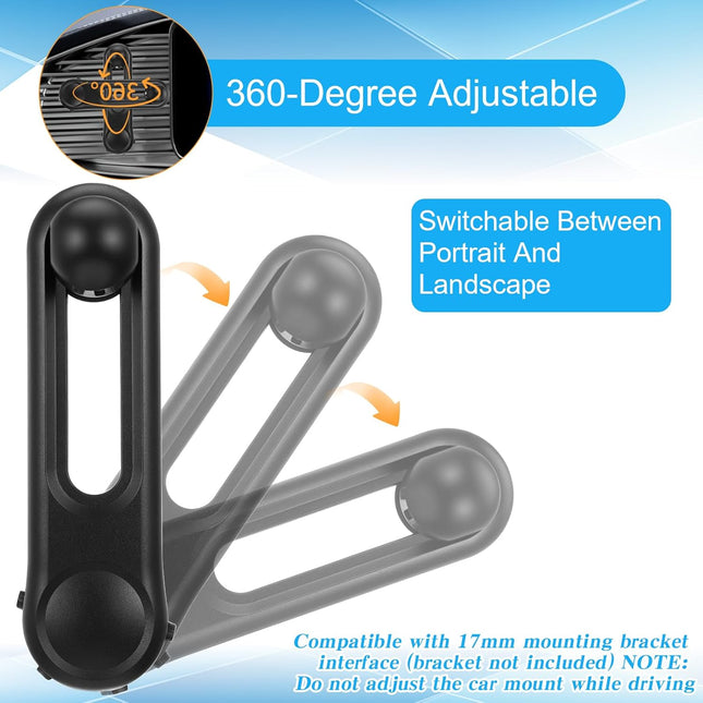 17mm Ball Mount Extension Arm 360-Degree Rotatable Extender 2.04 Inch Adjustable Length Balls Mount – product detail