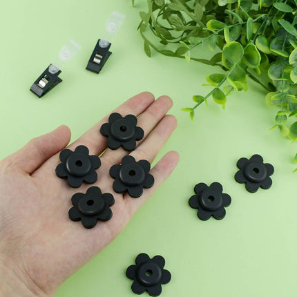 Garden Flag Rubber Stoppers and Tiger 10 Pieces Pack Stand Holder Pole Anti-Wind Clips for Flags Stopper Yard Clip Stops Accessories Poles