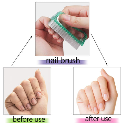 4PCS Wide Tooth Detangling Comb, Large Hair Styling Comb for Curly, Hand Fingernail Scrub Cleaning Brushes for Toes and Nails Cleaner