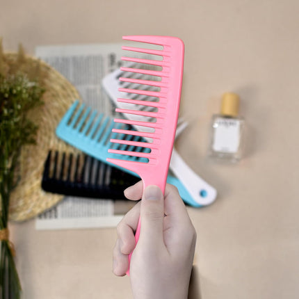 4PCS Wide Tooth Detangling Comb, Large Hair Styling Comb for Curly, Hand Fingernail Scrub Cleaning Brushes for Toes and Nails Cleaner
