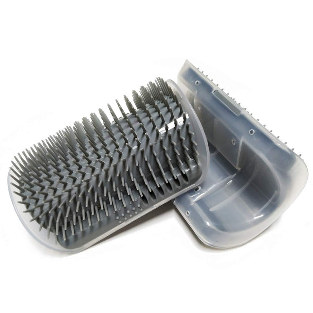 2 Pack Softer Self Groomer with Catnip Wall Corner Massage Comb Scratcher Grooming Brush Tool for Long & – product detail