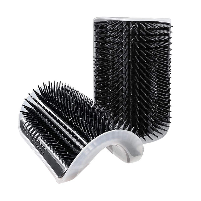 2 Pack Black Catnip Wall Massage Corner Brush for Long & Short Fur Cats and Kittens – product detail