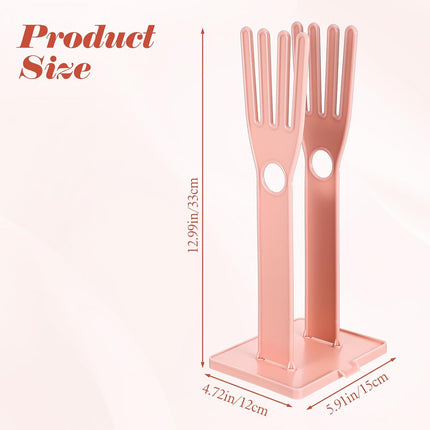 2 Pcs Kitchen Glove Holder, Kitchen Glove Stand Holder Plastic Glover Drying Dryer Rack