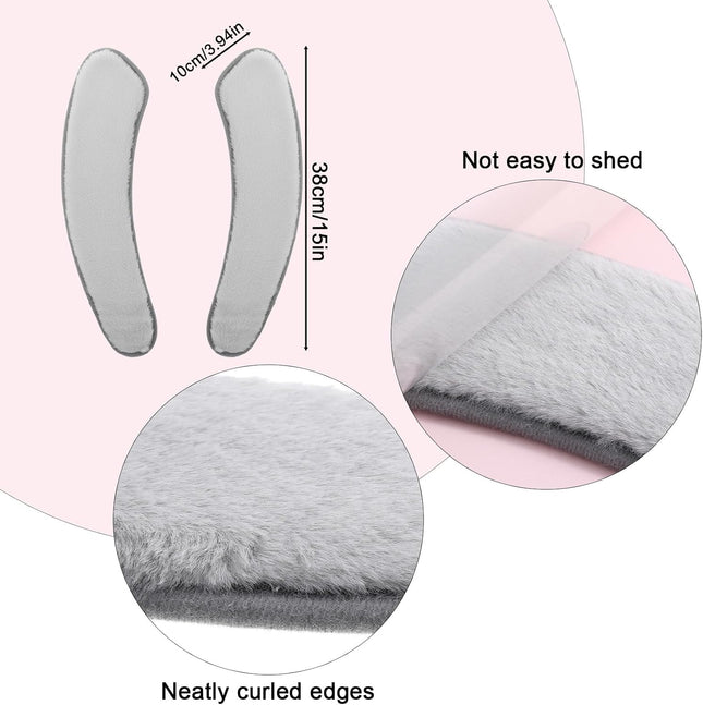 2 PCS Thick and Elastic Toilet Seat Cushion Cover Washable Soft Padded Toilet Seat Elongated Easy