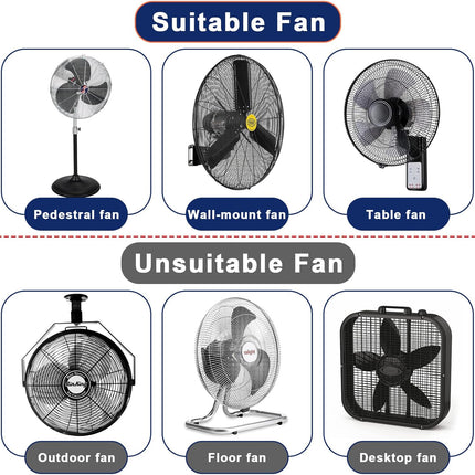 Industrial Heavy Duty Waterproof & Dustproof Fan Cover for 16-20" Stand Pedestal Fan, Wall Mount and Outdoor/Patio Use, Suitable for Indoor/Outdoor