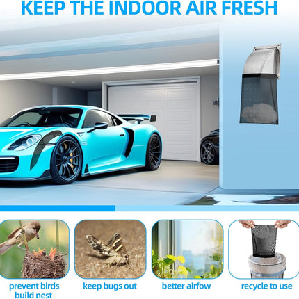 CONLI 3 PCS Dryer Lint Catcher Bag Lint Catcher for Dryer, Dryer Vent Lint Dust Bag Dryer Lint Trap for Outdoor Indoor Dryer Vent Capturing Lint and Dust