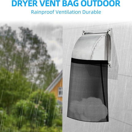 CONLI 3 PCS Dryer Lint Catcher Bag Lint Catcher for Dryer, Dryer Vent Lint Dust Bag Dryer Lint Trap for Outdoor Indoor Dryer Vent Capturing Lint and Dust