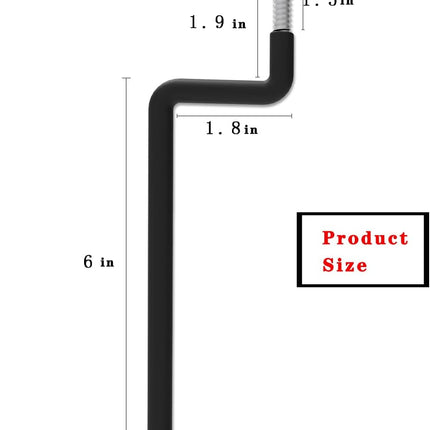 4 Pack Ladder Hooks-Bike Hooks(Black) Ladder Hanger for Ladder, Bike, Folding Chair, Cord, Hose, Wheelbarrow, Ideal Tool Organizer for Garage Wall Storage