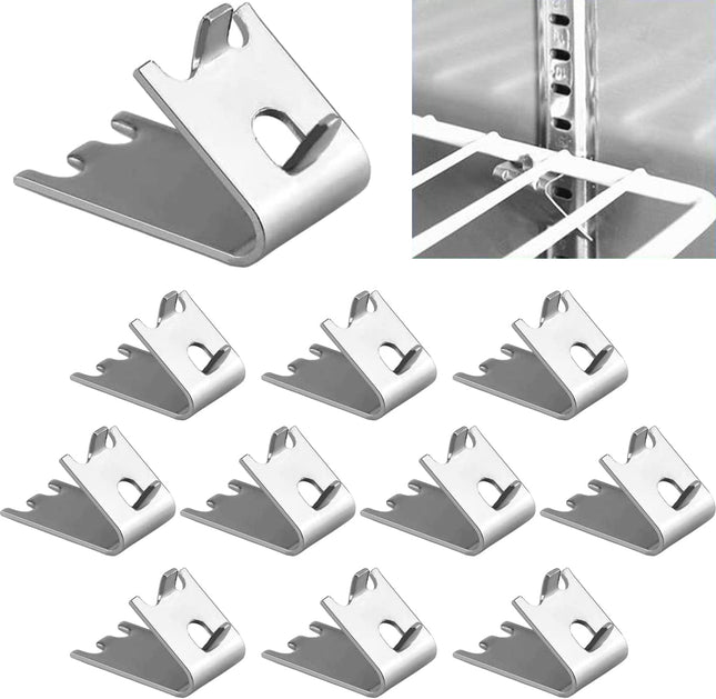920158 Freezer Shelf Clip Stainless Steel Shelf Clip for Refrigerator Freezer Cooler Shelf Support