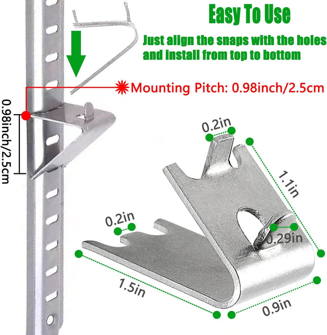 920158 Freezer Shelf Clip Stainless Steel Shelf Clip for Refrigerator Freezer Cooler Shelf Support – product detail