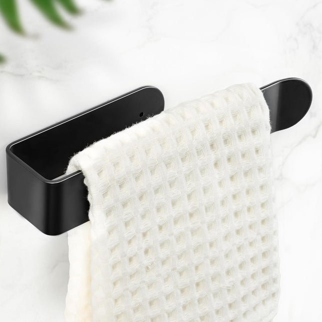 8 Inch Hand Towel Holder Self Adhesive Towel Bar for Bathroom Rustproof Aluminum U-Shape Towel Rack Stick