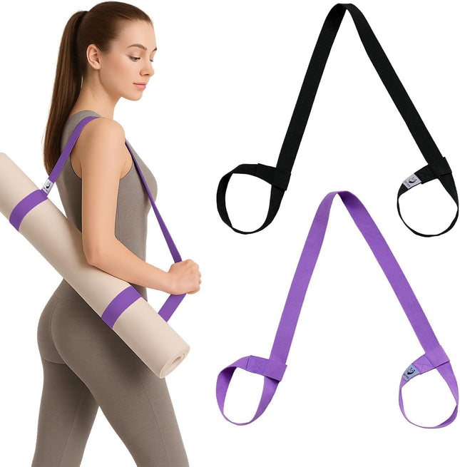 Yoga Mat Straps for Carrying Adjustable Yoga Mat Carrier Sling Fits All Mats(Mat Not Included)