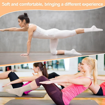 3 Pairs Non Slip Pilates Socks with Grips for Women, Yoga Grip Socks for Yoga, Barre, Dance, Ballet, Fitness