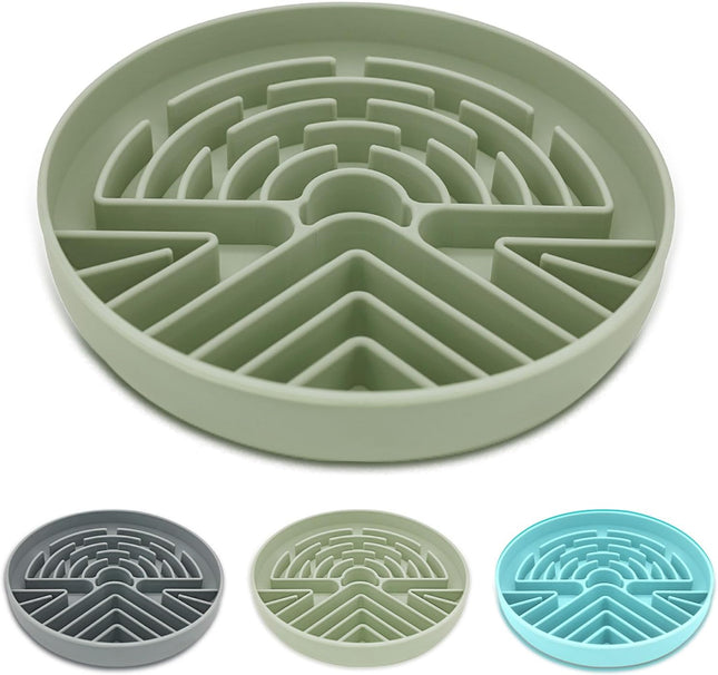 Slow Feeder Dog Bowl for Medium & Small Pets Anti Choking Puzzle Dog Food Bowl V1258-DP02-B-1888