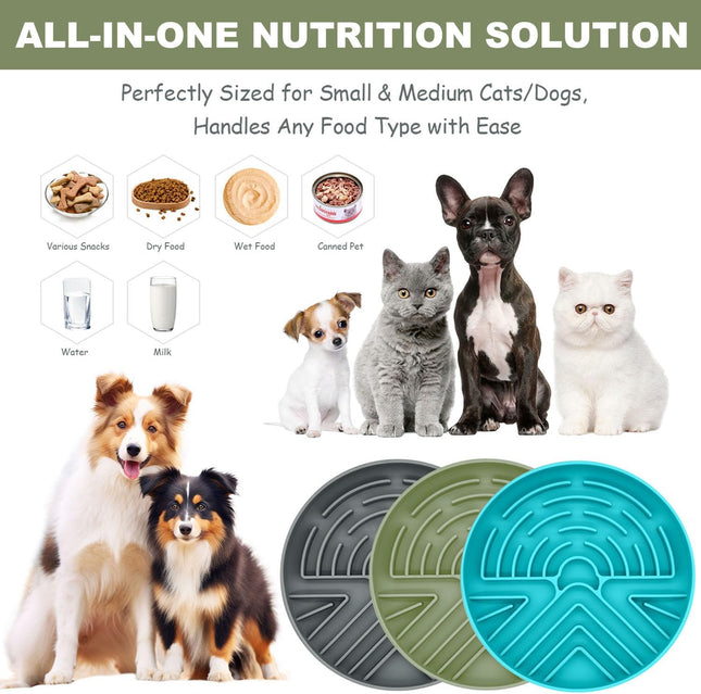 Slow Feeder Dog Bowl for Medium & Small Pets Anti Choking Puzzle Dog Food Bowl – product detail