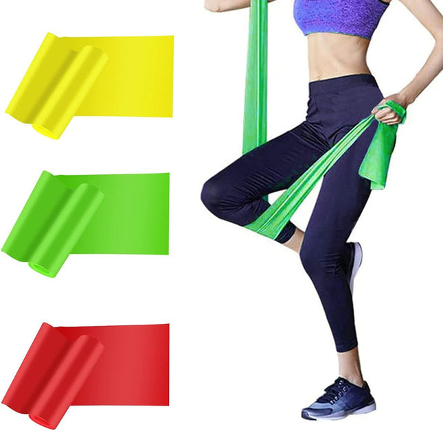 Resistance Bands Elastic Exercise Bands 3 Pack Physical Therapy Tension Band Recovery Band