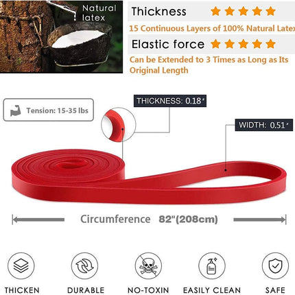 Pull-Up Bands Resistance-Bands Exercise-Bands - Pull up Assistance Bands Workout Bands Resistance for Women Long Resistance Bands Resistance Loop Bands Perfect for Gym Home or Travel