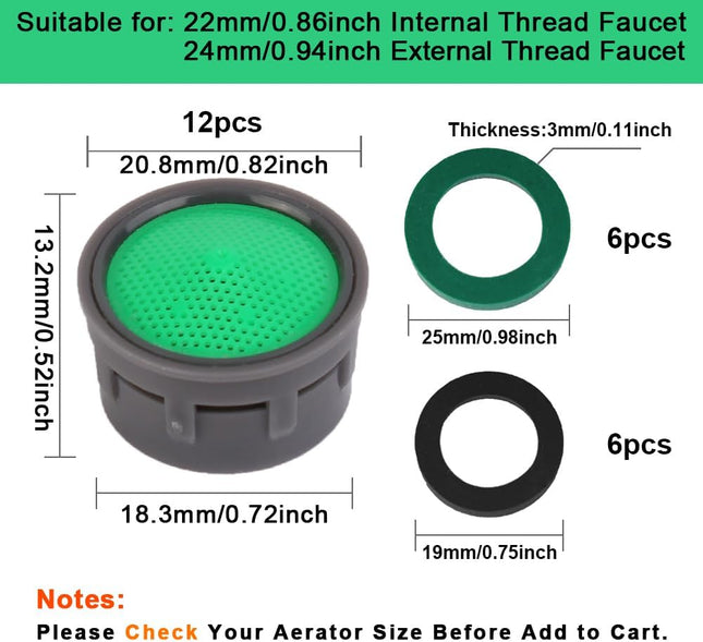 Faucet Aerator Flow Restrictor Insert Sink Aerator Replacement Parts for Bathroom or Kitchen Sink Faucet – product detail