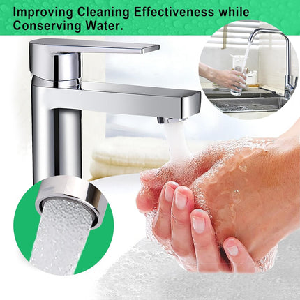 Faucet Aerator, Flow Restrictor Insert, Sink Aerator Replacement Parts for Bathroom or Kitchen Sink Faucet Filter, Fit for Internal and External Thread Faucet Aerators, with Washer (12pcs)