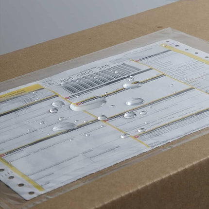 7.5" x 5.5" Packing List Pouches, 100 Pack Shipping Label Envelopes Clear Adhesive Top Loading Packing List
