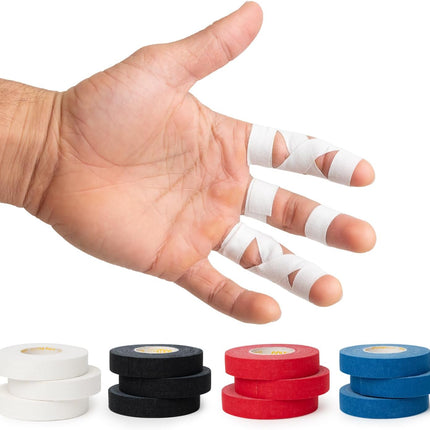 Jiu Jitsu Tape - Strong Athletic Finger Tape, 1/2" x 30' - Protect Fingers and Toes in MMA, Judo, Wrestling, Martial Arts, Rock Climbing