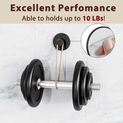 Multifunctional Towel Hooks for Bathroom Wall - Extra Sticky Stainless, Holds up to 12LB, Coat Hooks Wall Hooks, Adhesive Door Holder Hanger Shower Accessories, Matt Black Heavy Duty