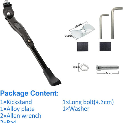 Bike Kickstand Children's Bicycle Kickstand Stand Folding Cycling Center Bracket 12" 14" 16" 18" 20" 22" 24" 26" 28" Bike Racks