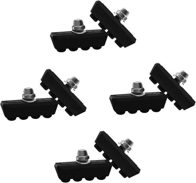 4 Pairs (8 Pieces) Bike Brake Pads Rubber V-Brake Pads for Mountain & Road Bicycles V1258-DP02-B-2197
