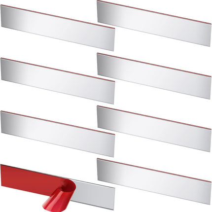 8 Pcs Garage Door Seal Garage Door Rodent Shield Stainless Steel Door Guard Self Adhesive Barrier for Indoor Outdoor Home