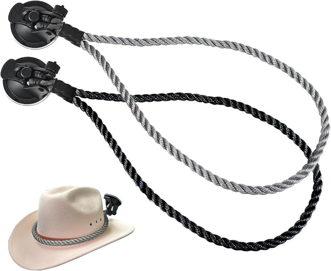 Cowboy Hat Holder for Trucks & Cars 2-Pack Suction Cup Hat Rack Universal Hat Mount for Windshield/Dash