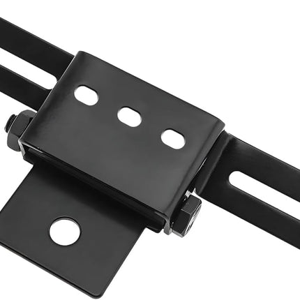Motorcycle License Plate Bracket, Adjustable Fender Eliminator Turn Signal Light Bracket, Universal License Plate Holder with Light Mount for ATV Bike, Motorcycle Accessories (Black)
