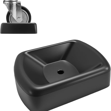 Jack Wheel Chock Stabilizer, 6" Single Wheel Stopper Heavy Duty Reinforced Rubber Stabilizer, Jack Caster Dock Block for Boats RVs Trailers Caravans, Car Accessories