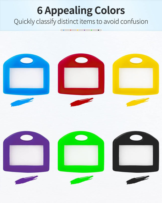 24 Pcs Key Covers Caps 1 Inch Key Covers Protectors with Blank Paper Labels and – product detail