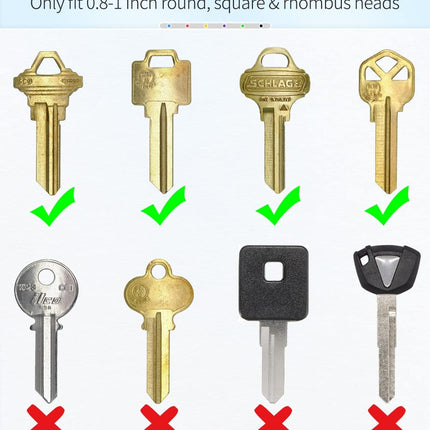 24 Pcs Key Covers Caps 1 Inch Key Covers Protectors with Blank Paper Labels and Clear Windows Soft Key Identifiers for Standard Regular Thin Flat House Keys (Not for Odd-Shaped), 6 Colors