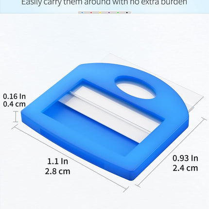 24 Pcs Key Covers Caps 1 Inch Key Covers Protectors with Blank Paper Labels and Clear Windows Soft Key Identifiers for Standard Regular Thin Flat House Keys (Not for Odd-Shaped), 6 Colors