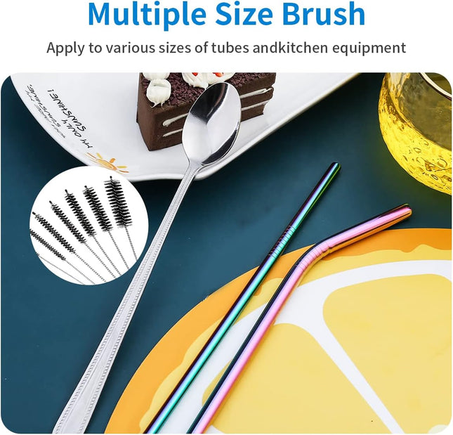 10PCS Flexible Drain Brush Straw Cleaner Brush Set Pipe Cleaners Brush 61Inch Stainless – product detail