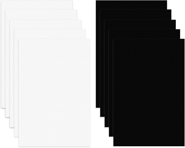 10Pcs 0.5mm Fursuit Eyes Mesh Plastic PVC White Black Mesh Sheet Waterproof Printable Blank