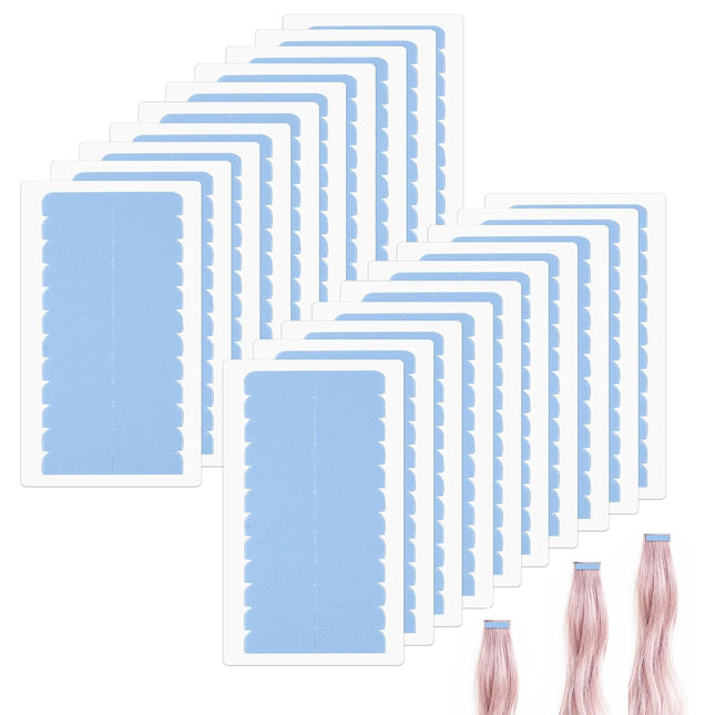 240pcs Beauty Tools Human Hair Tape Extension Replacement Double Sided Wig Tape (Blue) V1258-DP02-B-2835