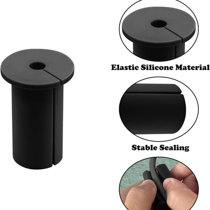 4Pcs Wall Cable Pass Through Cable Grommets, Silicone Cable Grommets Holes Sleeve Pass Through Wall, Wall Grommets for Cables Home Industry Furniture Wire Compatible with Starlink Accessories