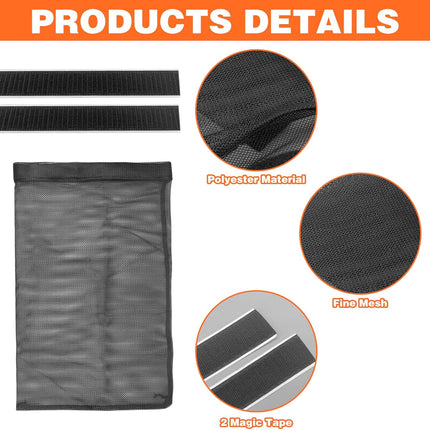 2Pcs Dryer Vent Lint Bags Lint Traps, Dryer Lint Trap Dryer Lint Catcher Lint Bag for Outdoor Dryer Vent, 15.35 X 9.84 Inch Exterior Dryer Vent Cover Capturing Lint and Dust for House(Black)