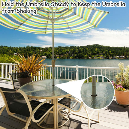 4Pcs Patio Table Umbrella Hole Ring Plug, Silicone Pool Umbrella Sleeve Stabilizer Cone Wedge, Umbrella Table Ring Hole Insert for 2-2.5 Inch Table Hole or 1.5 Inch Pool Umbrella Adapter (Black)