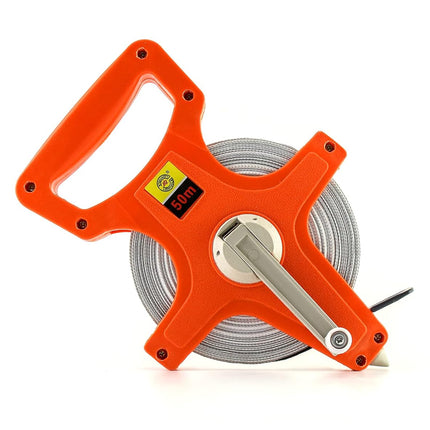 Tape Measure, 1/2" x 164' Open Reel Dual Sided Fiberglass Tape Measure for Engineer, Yard and Field, Measuring Tape