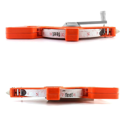 Tape Measure, 1/2" x 164' Open Reel Dual Sided Fiberglass Tape Measure for Engineer, Yard and Field, Measuring Tape