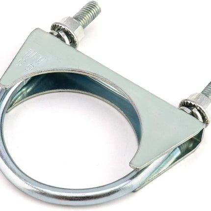 U-Bolt Muffler Tip Exhaust Hook, 2 Pack 2-1/2" OD Carbon Steel Universal Silencer Exhaust Clip